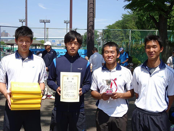 男子Aチーム 東京都実業団対抗テニス春季リーグ戦 準優勝