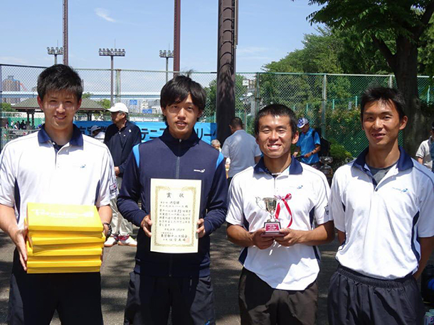 男子Ａチーム　東京都実業団対抗テニス春季リーグ戦　準優勝