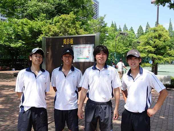 男子Ｂチーム　東京都実業団対抗テニス春季リーグ戦　Ｂブロック　7位