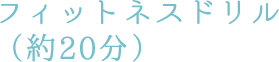 フィットネスドリル(約20分)