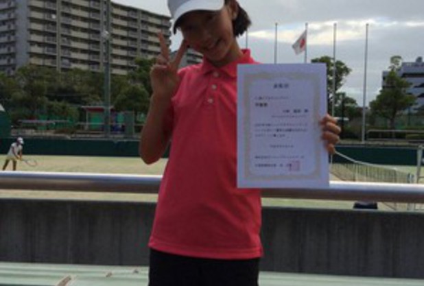 大阪ジュニアサテライトダンロップ大会11以下女子シングルス準優勝‼️