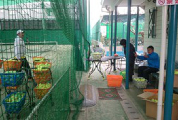 レッスンボールを・・・