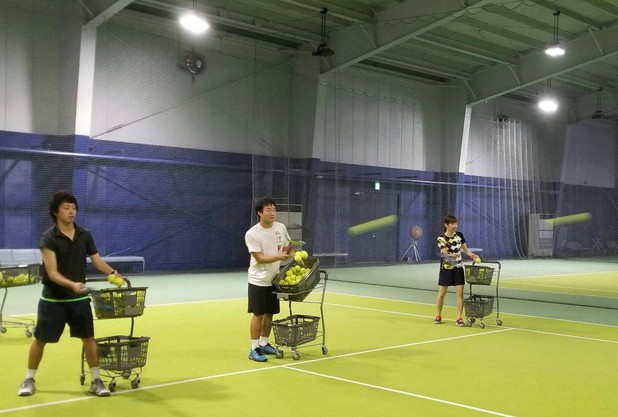 ボール出しの研修