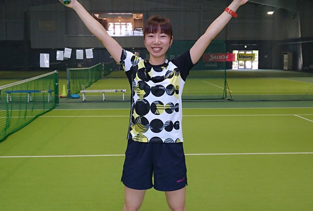 バランスディスクへ乗りましょう♪