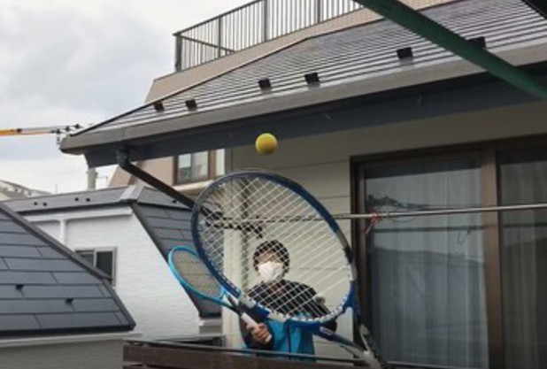 窪田コーチの空中ボレーボレー！