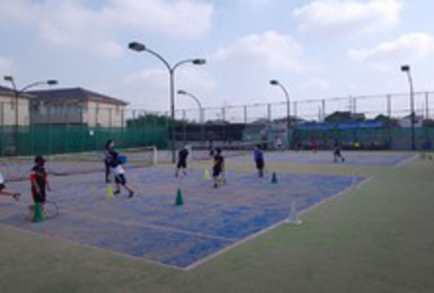 夏休み　おはようジュニアテニス教室