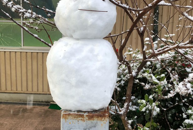 寒い日、もうすぐ試合があるよ