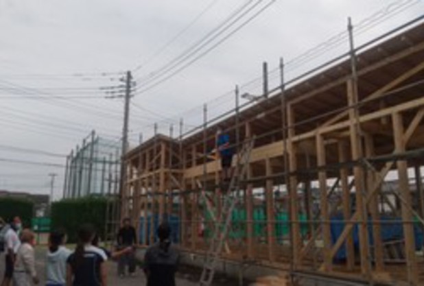 クラブハウス上棟式