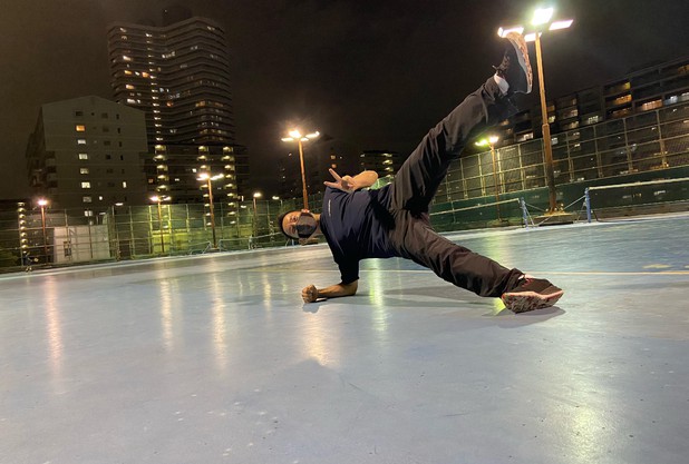 外のトレーニング♪