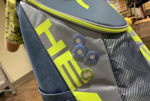 テニスノートで合格したらバッジがもらえる