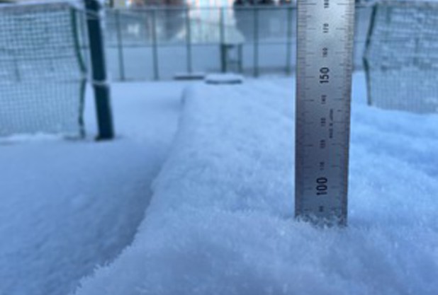 コート積雪情報！