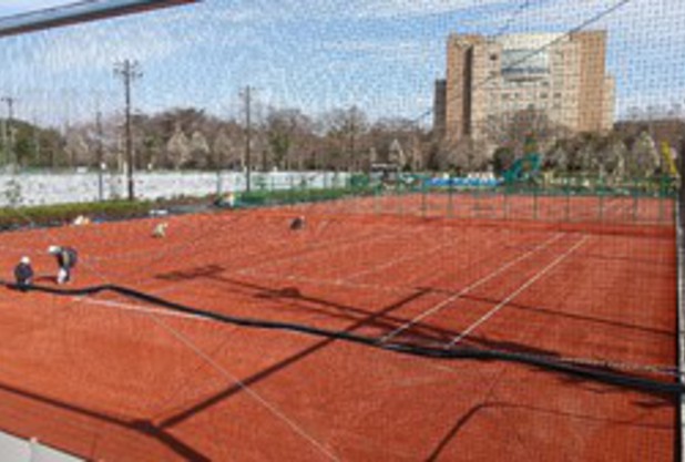 アウトコート改修の様子