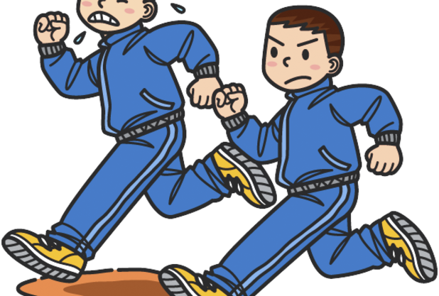 朝と夜のランニング