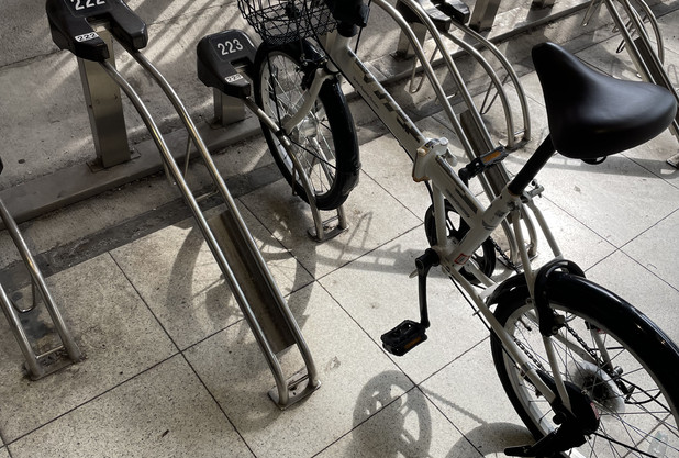 今年初！！自転車通勤