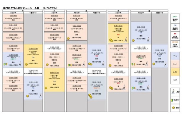 ６月　新プログラム（トライアル）