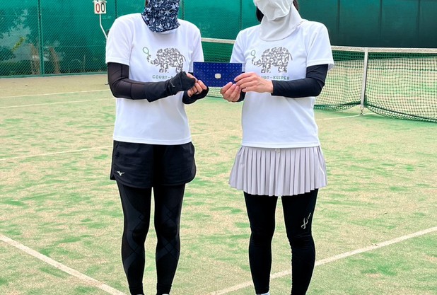 女子ダブルスビギナーズB　４月大会　結果