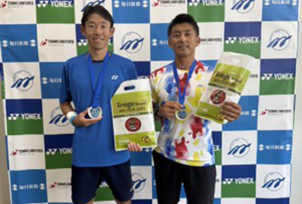 第104回 毎日テニス選手権　40歳以上 単複優勝しました！