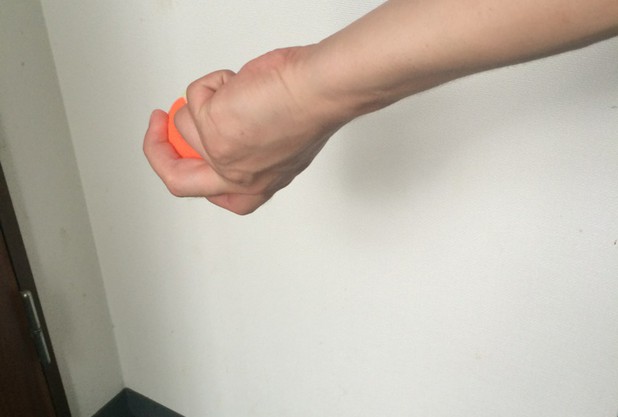 ボールの回転と押し